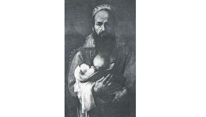 Uomo allatta